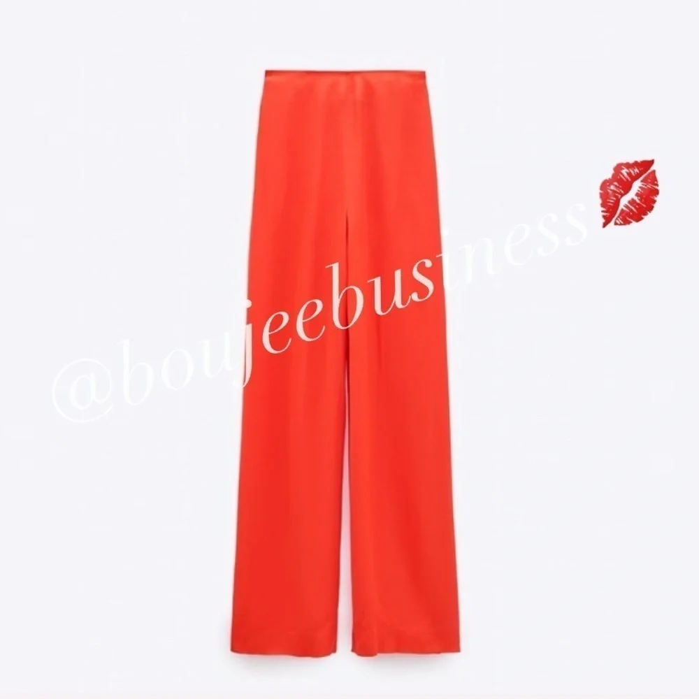 ZARA BNWT Wide Leg Satin Pants